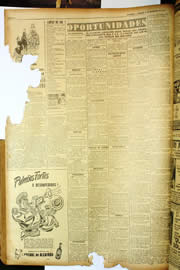 Página do jornal Unitário de dezembro de 1949