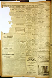 Página do jornal Unitário de dezembro de 1949