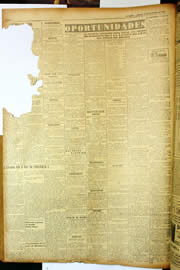 Página do jornal Unitário de dezembro de 1949