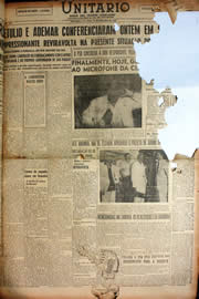 Página do jornal Unitário de dezembro de 1949