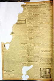 Página do jornal Unitário de dezembro de 1949
