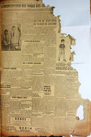 Página do jornal Unitário de dezembro de 1949