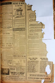 Página do jornal Unitário de dezembro de 1949