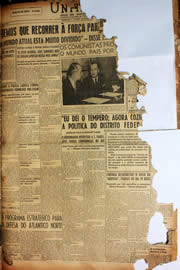 Página do jornal Unitário de dezembro de 1949