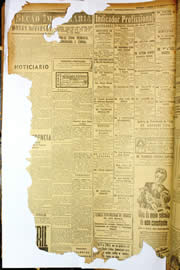 Página do jornal Unitário de dezembro de 1949