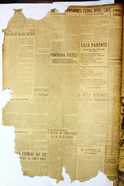 Página do jornal Unitário de dezembro de 1949