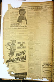 Página do jornal Unitário de dezembro de 1949
