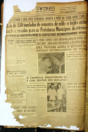 Página do jornal Unitário de dezembro de 1949