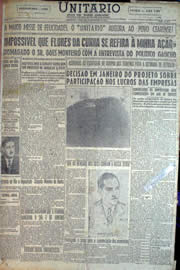 Página do jornal Unitário de janeiro de 1950