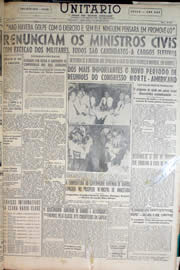 Página do jornal Unitário de janeiro de 1950