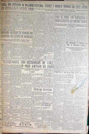 Página do jornal Unitário de janeiro de 1950
