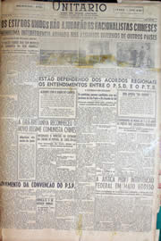 Página do jornal Unitário de janeiro de 1950