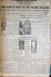 Página do jornal Unitário de janeiro de 1950