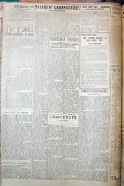 Página do jornal Unitário de janeiro de 1950