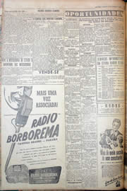 Página do jornal Unitário de janeiro de 1950