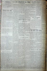 Página do jornal Unitário de janeiro de 1950