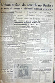 Página do jornal Unitário de janeiro de 1950
