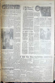 Página do jornal Unitário de janeiro de 1950