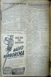 Página do jornal Unitário de janeiro de 1950