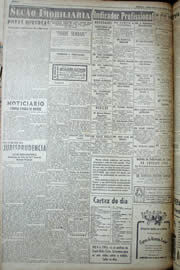 Página do jornal Unitário de janeiro de 1950