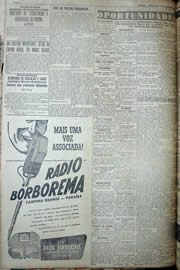 Página do jornal Unitário de janeiro de 1950