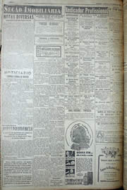 Página do jornal Unitário de janeiro de 1950