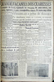 Página do jornal Unitário de janeiro de 1950