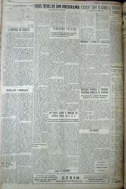 Página do jornal Unitário de fevereiro de 1950