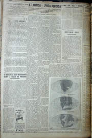 Página do jornal Unitário de fevereiro de 1950