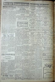 Página do jornal Unitário de fevereiro de 1950
