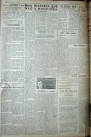 Página do jornal Unitário de fevereiro de 1950