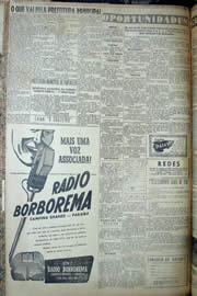 Página do jornal Unitário de fevereiro de 1950
