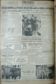 Página do jornal Unitário de fevereiro de 1950