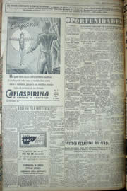 Página do jornal Unitário de fevereiro de 1950
