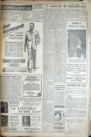 Página do jornal Unitário de fevereiro de 1950
