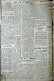 Página do jornal Unitário de março de 1950