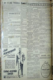 Página do jornal Unitário de março de 1950