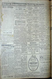 Página do jornal Unitário de março de 1950