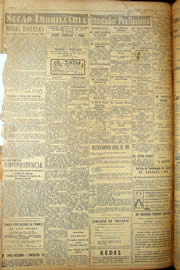 Página do jornal Unitário de março de 1950
