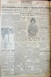 Página do jornal Unitário de março de 1950