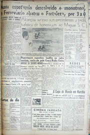 Página do jornal Unitário de março de 1950