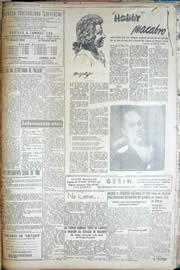 Página do jornal Unitário de março de 1950