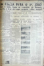 Página do jornal Unitário de março de 1950