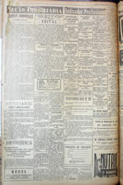 Página do jornal Unitário de março de 1950