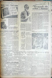 Página do jornal Unitário de março de 1950