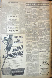 Página do jornal Unitário de março de 1950