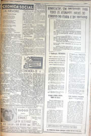 Página do jornal Unitário de março de 1950
