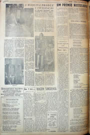 Página do jornal Unitário de março de 1950
