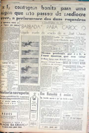 Página do jornal Unitário de março de 1950