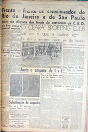 Página do jornal Unitário de março de 1950